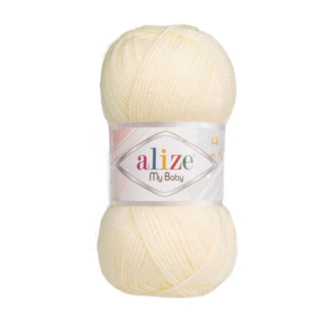 01 Пряжа Alize My Baby, кремовый №01 50гр