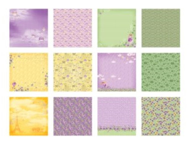 SCB220610800 Набор односторонней бумаги "Навстречу грезам" от  ScrapBerry's, 30,5x30,5 см, 190 г/м2, 8л