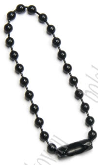 bp-302-392 Цепочка шариковая, 10см, 1шт, черный