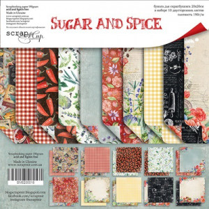 Набор двусторонней бумаги "Sugar and spice" Набор двусторонней бумаги "Sugar and spice"